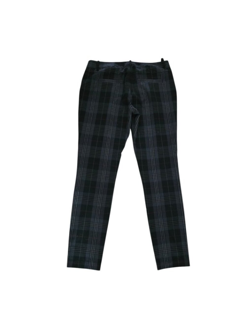 Paige Edgerton Moto Zip Plaid Pants Black Gray 6 EUC - Picture 3 of 5
